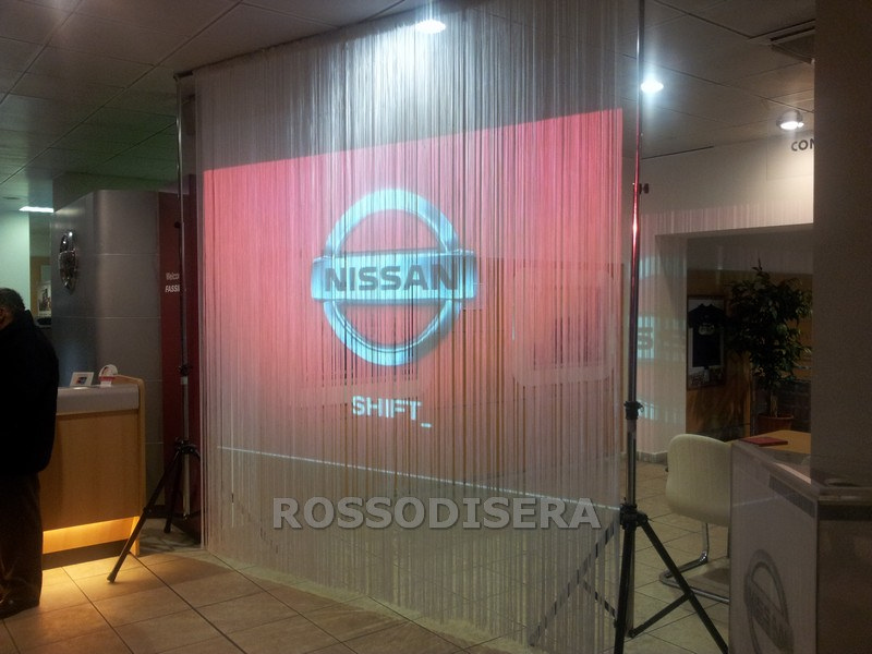 Noleggio Schermo per proiezioni a cascata di fili a Milano